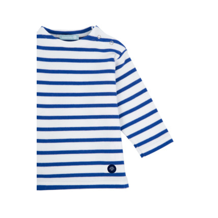 Avis Marinière "Loctudy" Baby - coton épais - Blanc/Etoile ARMOR-LUX 2