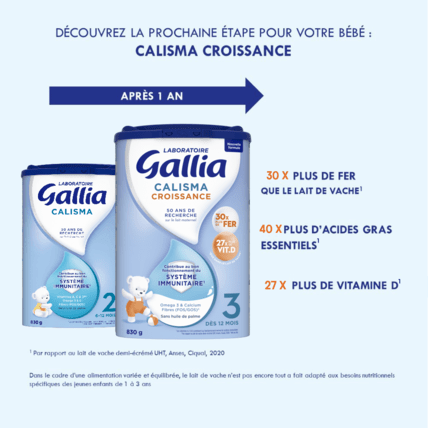 Avis Lait CALISMA 2è âge Laboratoire Gallia 3