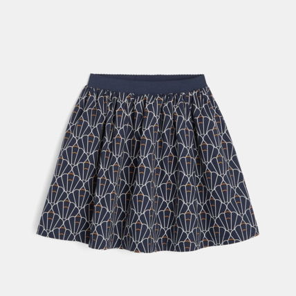 Avis Jupe imprimé graphique bleue fille OKAIDI 1