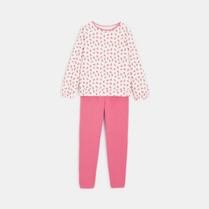 Avis Pyjama 2 pièces en molleton léger rose fille OKAIDI 1
