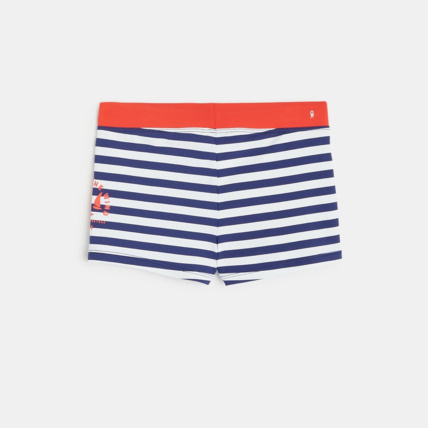 Avis Boxer de bain rayé bleu garçon OKAIDI 3