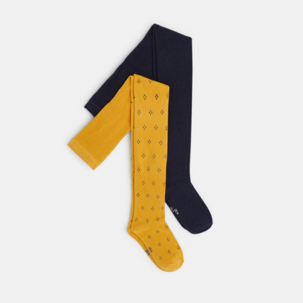 Avis Collants chauds en tricot (lot de 2) bleus fille OKAIDI 1