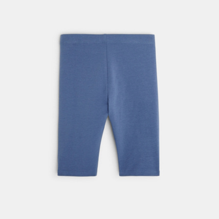 Avis Legging court en jersey uni bleu fille OKAIDI 2
