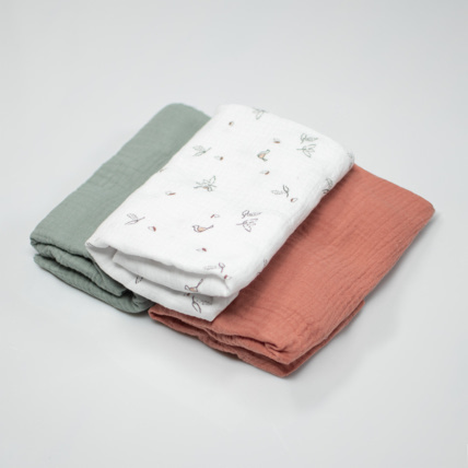 Avis Lot de 3 Draps housses couffin en gaze de coton Melody Sevira Kids 2