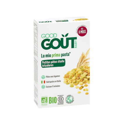 Avis Pates étoiles tricolores aux légumes féculents bio Good Goût 1