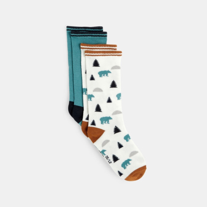 Avis Chaussettes fantaisie (lot de 2) vertes garçon OKAIDI 1