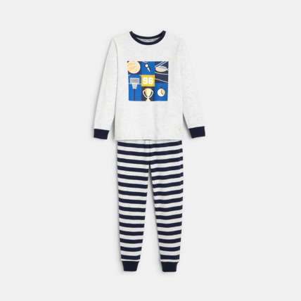 Avis Pyjama 2 pièces motif sportswear gris garçon OKAIDI 1