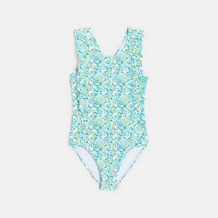 Avis Maillot de bain 1 pièce imprimé vert fille OKAIDI 2