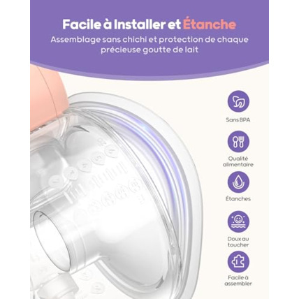 Avis Tire-lait électrique main libre avec sac de rangement NULIIE 5