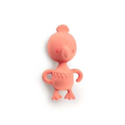 Avis Hochet multisensoriel Anaïs le flamant rose en caoutchouc naturel Lilliputiens 1
