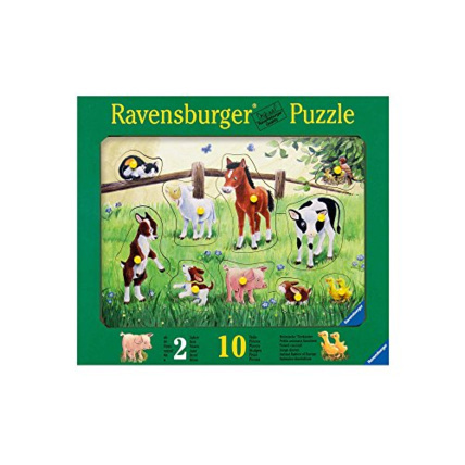 Avis Puzzle - Enfant en Bois - Petits Animaux familiers - 10 pièces RAVENSBURGER 1