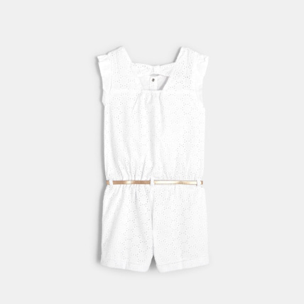 Avis Combishort broderie anglaise blanc fille OKAIDI 2