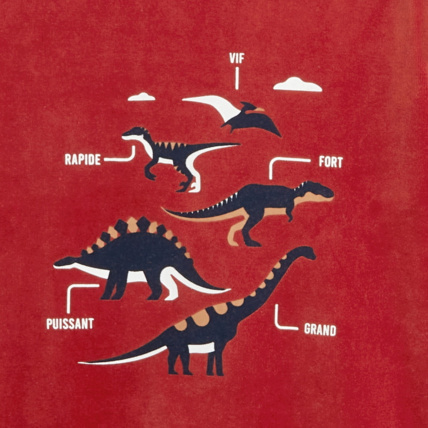 Avis Pyjama 2 pièces en velours motif dinosaures orange garçon OKAIDI 3