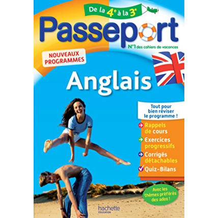 Avis Passeport - Anglais de la 4e à la 3e - Cahier de vacances Hachette Éducation 1