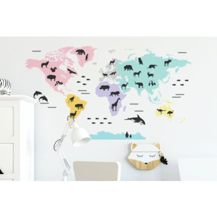 Avis Sticker carte du monde Mon Lit Cabane 2