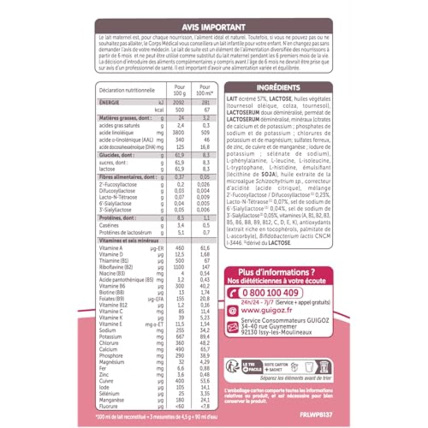 Avis Optipro 2 Lait en poudre 2ème Âge Guigoz 4