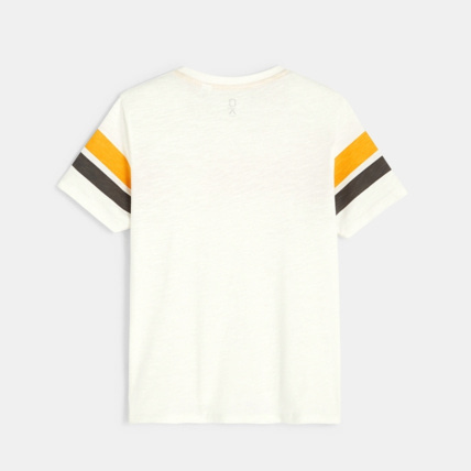 Avis T-shirt over size à rayures jaune garçon OKAIDI 4