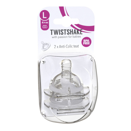 Avis Lot de 2 tétines anti-colique en silicone ultra souple TWISTSHAKE 3