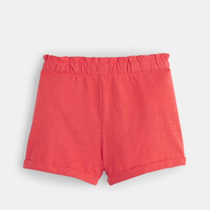 Avis Short en jersey uni rouge fille OKAIDI 2