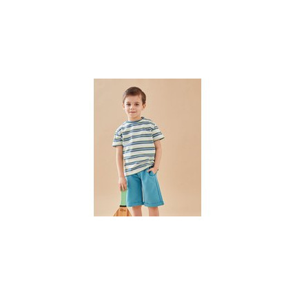 Avis T-shirt rayé en coton BIO NOUKIE'S 1