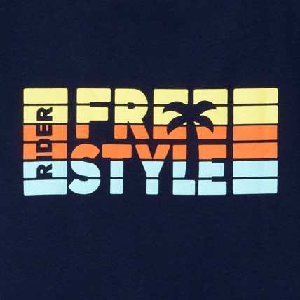 Avis T-shirt à message bleu garçon OKAIDI 3