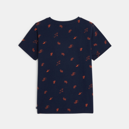 Avis T-shirt imprimé de petits motifs cactus bleu garçon OKAIDI 4