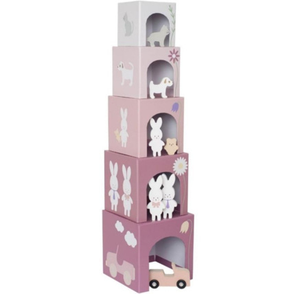 Avis Cubes empilables en bois lapin Jabadabado 1