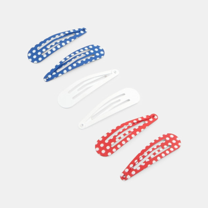 Avis Barrettes clic-clac en métal fantaisie (lot de 6) rouge fille OKAIDI 1