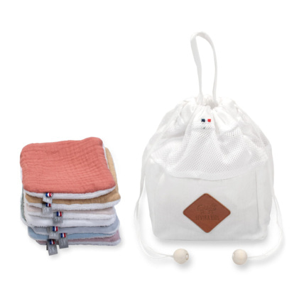 Avis Pochon distributeur et ses 8 lingettes lavables, Jeanne Sevira Kids 3