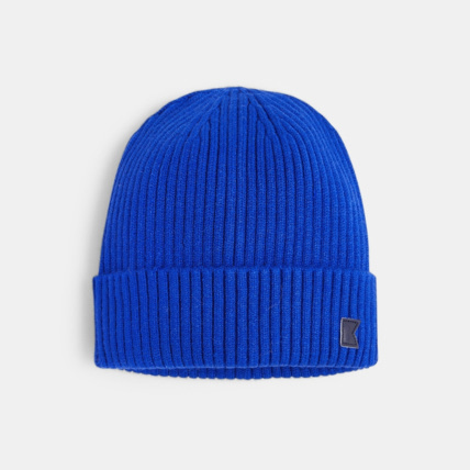 Avis Bonnet en tricot côtelé bleu garçon OKAIDI 2