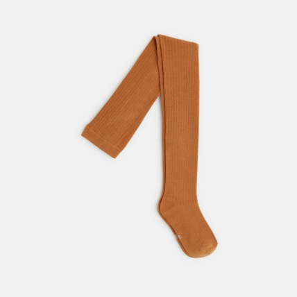 Avis Collants en tricot côtelé marron fille OKAIDI 1