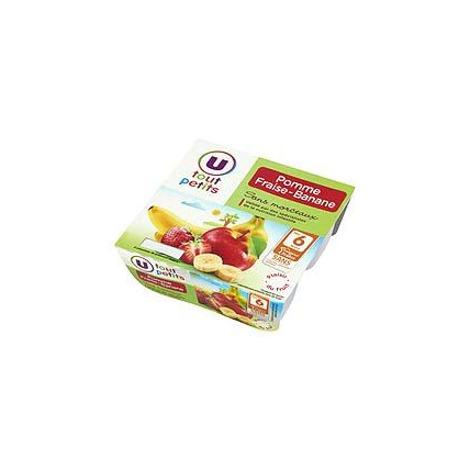 Avis Compote infantile : pomme, banane, fraise U TOUT PETITS 1