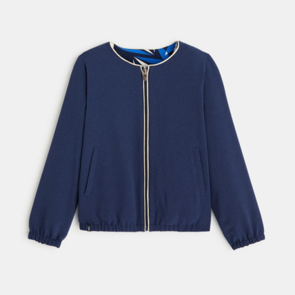 Avis Blouson zippé réversible bleu fille OKAIDI 1
