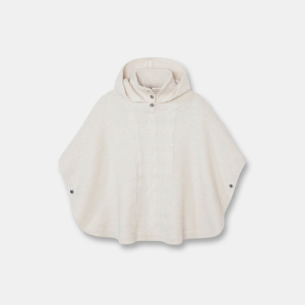Avis Pull poncho à capuche beige fille OKAIDI 1