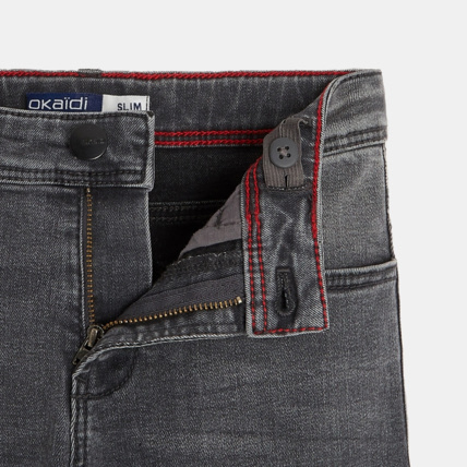 Avis Jean slim ultra-résistant gris garçon OKAIDI 3