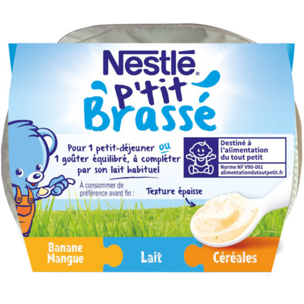 Avis P'tit brassé banane mangue lait et céréales sans sucres ajoutés NESTLÉ 4