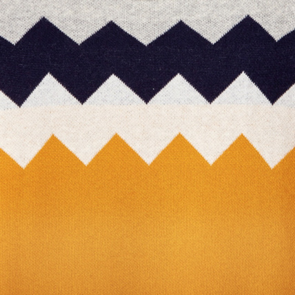 Avis Pull à jacquard graphique coloré jaune garçon OKAIDI 2