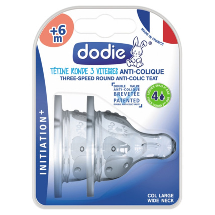 Avis Tétines rondes 3 Vitesses Anti-colique Col large DODIE 1