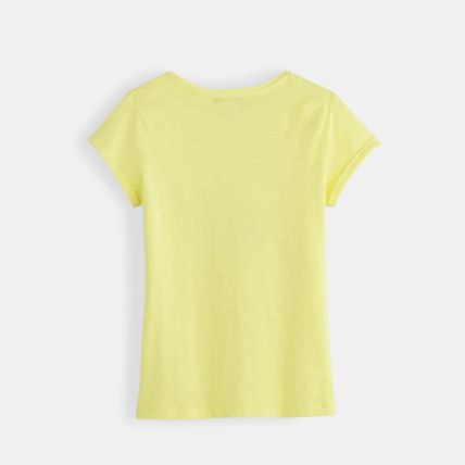Avis T-shirt fantaisie jaune fille OKAIDI 2