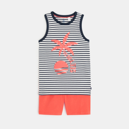 Avis Pyjama d'été 2 pièces en jersey orange garçon OKAIDI 2