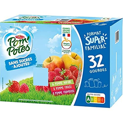 Avis Compotes pomme, pomme fraise, pomme framboise Pom'potes 1