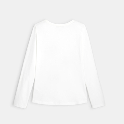 Avis T-shirt en coton biologique blanc fille OKAIDI 4
