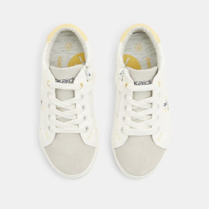 Avis Tennis mix matières à lacets blanches garçon OKAIDI 2