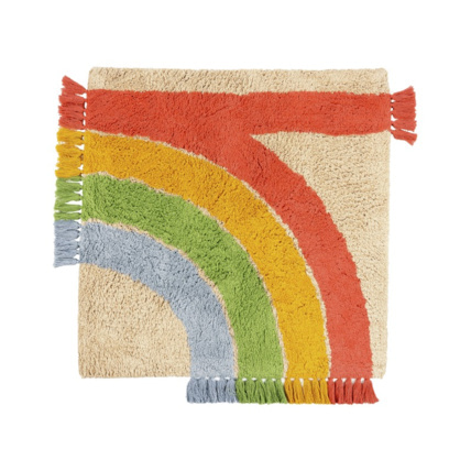 Avis Tapis coton toudoux Arc-en-ciel Wesco 1
