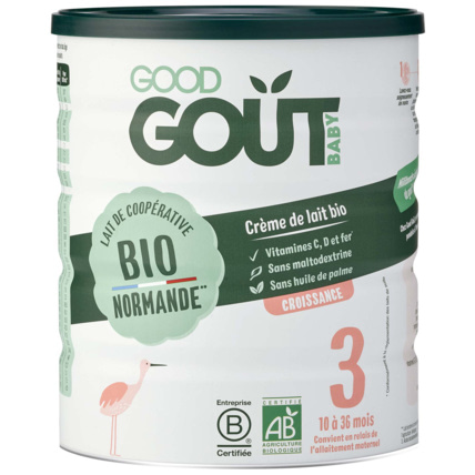 Avis Lait infantile 3ème âge en poudre Bio Good Goût 1