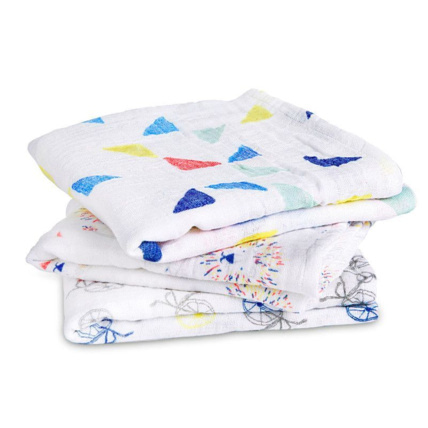 Avis Lot de 3 langes Musy 70 x 70 cm ADEN + ANAIS 1