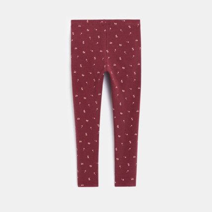 Avis Leggings chauds imprimés rouge fille OKAIDI 2