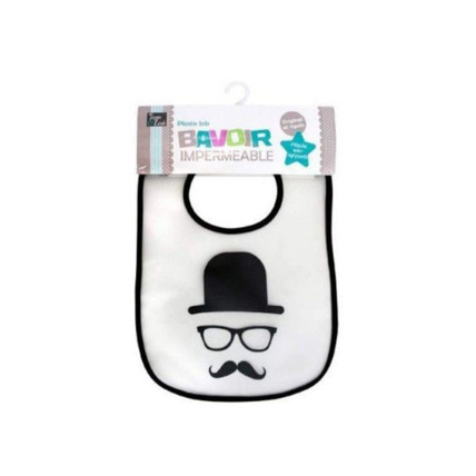 Avis Bavoir imperméable Moustache TOM ET ZOE 1