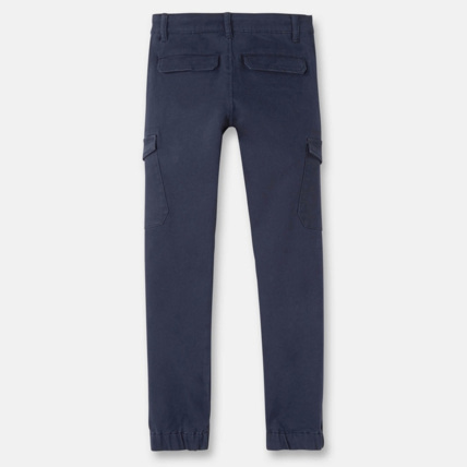 Avis Pantalon cargo en toile bleu garçon OKAIDI 2