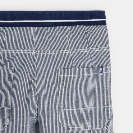 Avis Pantalon carrot rayé blanc garçon OKAIDI 3